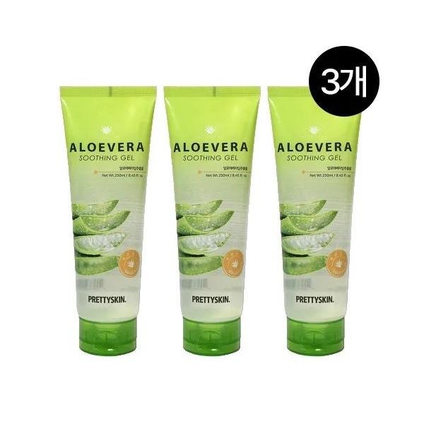 [프리티스킨] 알로에 베라 수딩젤 250ml * 3개 (업체별도무료배송)
