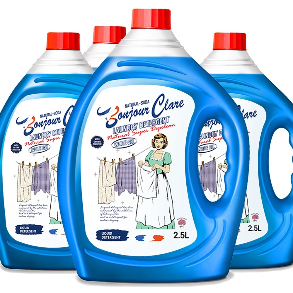 [봉쥬르끌레어] 피오니향 플로럴 액체세제 2.5L x 4 실내건조용 고농축 외 (업체별도 무료배송)