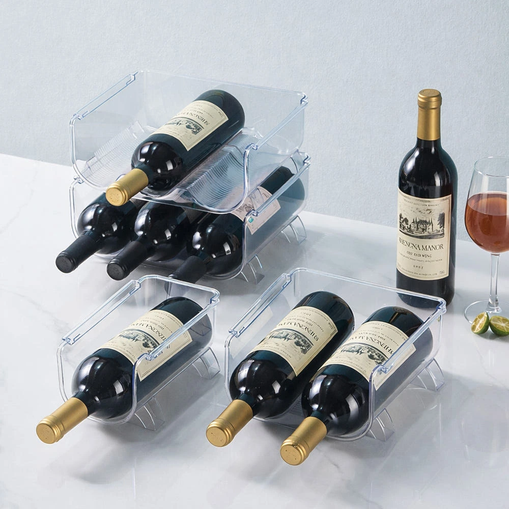 냉장고 와인 캔음료 맥주 홀더 트레이 투명 거치대 x 3개 (업체별도 무료배송)