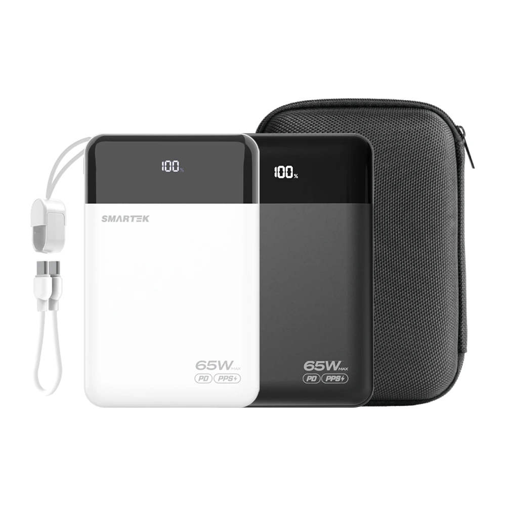 [스마텍] 65W 초고속 대용량 3포트 보조배터리 20,000mAh PD PPS 노트북 충전 STPB-Q65W20 (업체별도 무료배송)