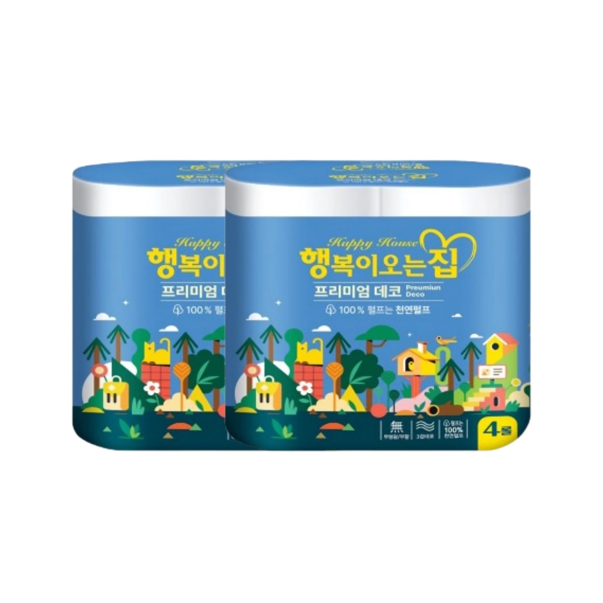 [행복이오는집] 화장지 25M 4롤 x 2개 (업체별도 무료배송)