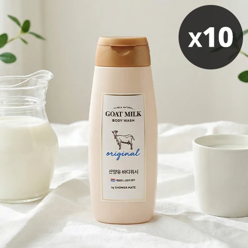 [샤워메이트] 산양유 바디워시(오리지널) 180ml x 10개 (무료배송)