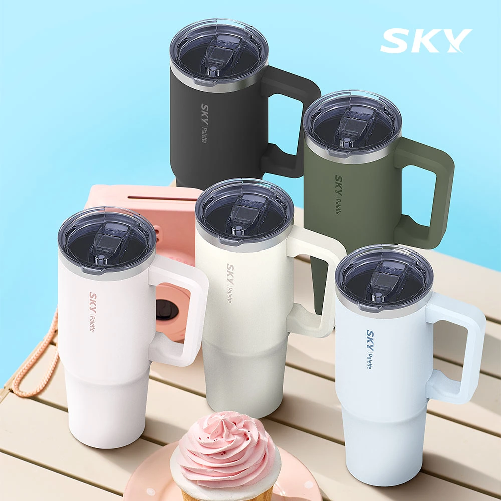 [스카이] 팔레트 스텐304 데일리 텀블러 900ml (+ 빨대)(5colors)(업체별도 무료배송)