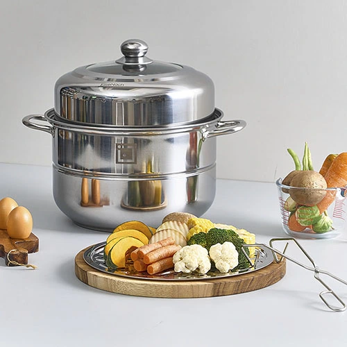 [아이제나흐] IH 대용량 스테인레스 2단 찜솥(32cm/SUS304) (업체별도 무료배송)