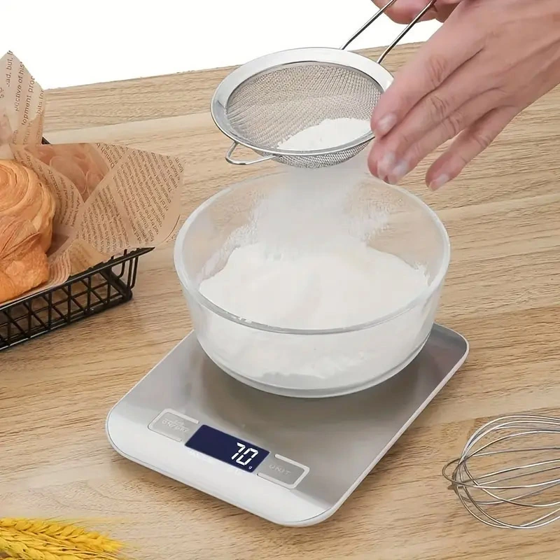 스테인리스 주방용 디지털 백라이팅 주방저울 5kg (업체별도 무료배송)