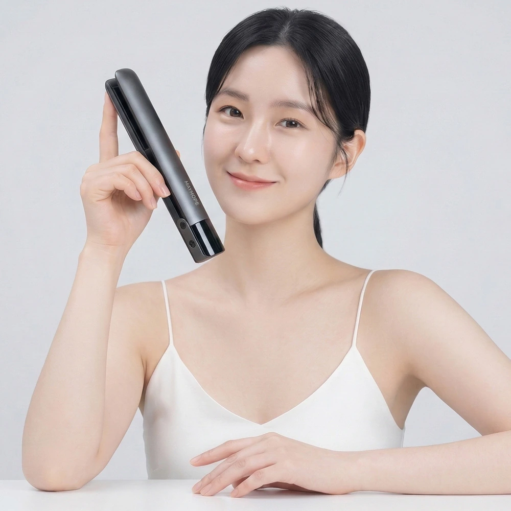 [메이홉] 그래핀프로 쾌속발열 무선고데기 (온도,배터리 인디케이터표기/전원 자동차단기능) MA-0300 (업체별도 무료배송)