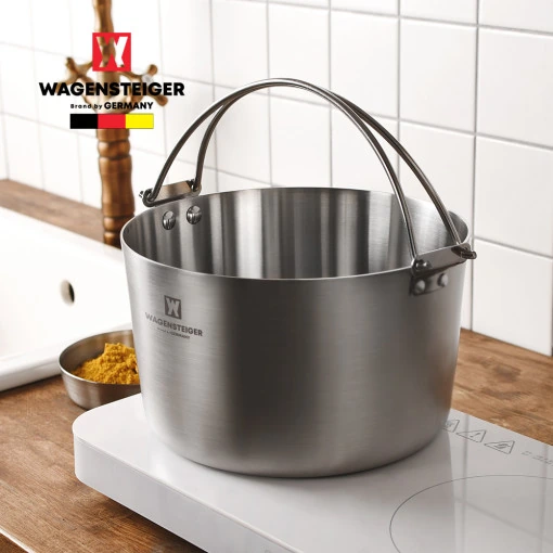 [바겐슈타이거] 통3중 스텐 스튜팟 24cm 메탈/크림 (업체별도 무료배송)