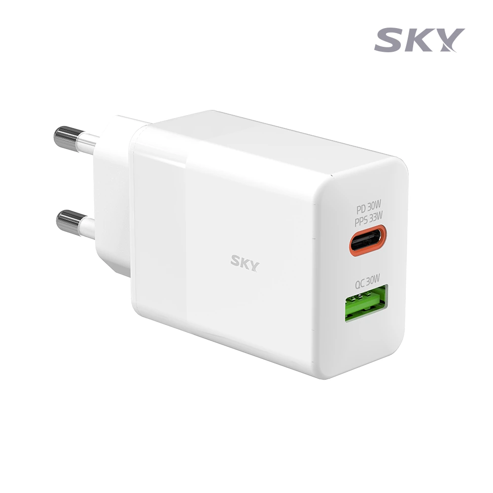 [스카이] 필 33W PD 2포트 초고속 충전기 USB C타입 Q2Y (업체별도 무료배송)