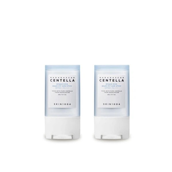 [스킨1004] 마다가스카르 센텔라 히알루-시카 실키핏 선 스틱 20g x 2개 (3중 기능성)(업체별도 무료배송)