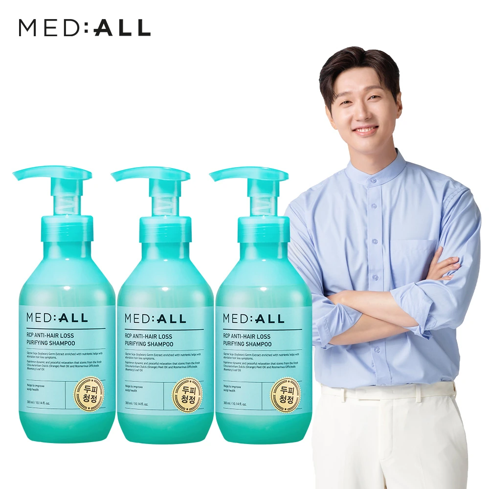 [메디올] 퓨리파잉 청정강화 샴푸 300ml x 3개 (탈모증상완화 기능성)(업체별도 무료배송)