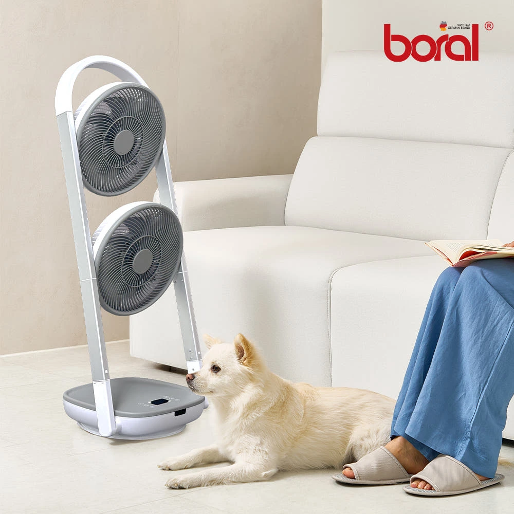 [Boral] 보랄 무선 듀얼 헤드 접이식 BLDC 리모컨 선풍기 BR-D808RCF(업체별도 무료배송)