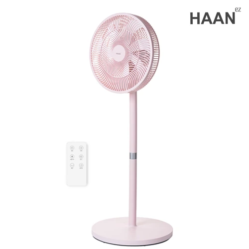 [한경희] 14형 7엽 3WAY 전자식 리모컨 스탠드 선풍기 HAAN-HAC100R_PINK (업체별도 무료배송)