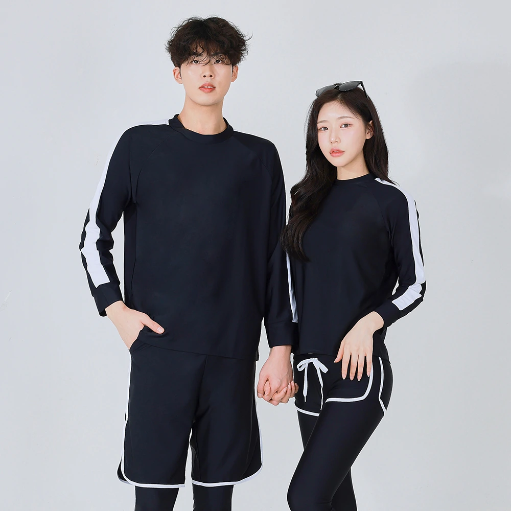 기간한정 래쉬가드 커플 수영복 세트 루즈핏 여성 남성 (업체별도 무료배송)