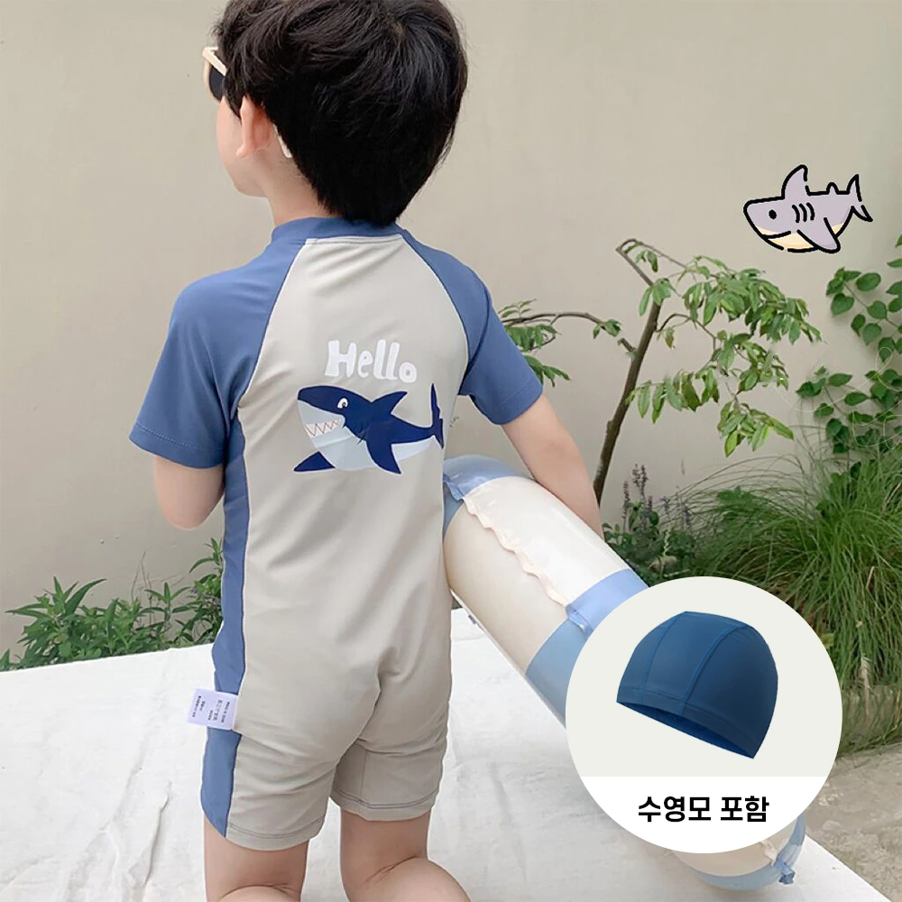 한정수량 아동 상어 수트 생존수영 수영복 래쉬가드 (업체별도 무료배송)